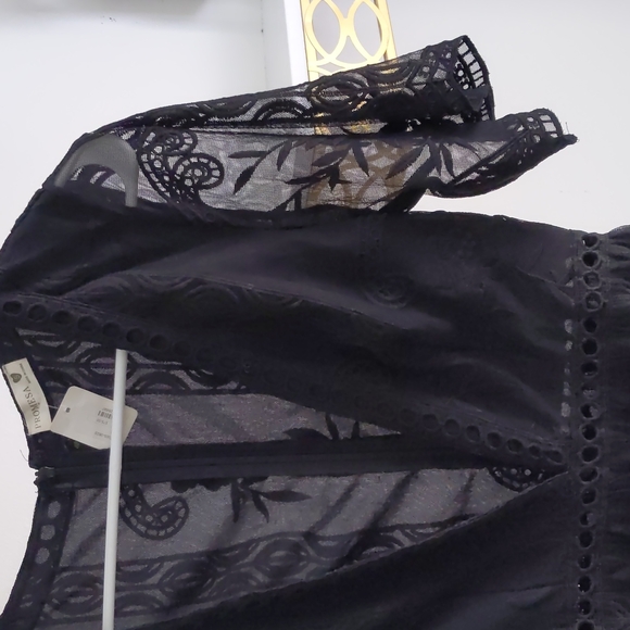 NWT Promesa Black Lace Romper Sz S - Picture 3 of 5